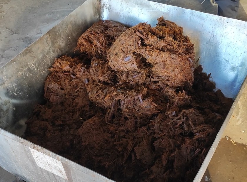 竹纖維脫水機(jī)處理試機(jī)視頻